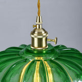 Load image into Gallery viewer, Brass &amp; Glass Dome Ceiling Lighting
