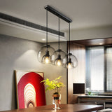 Load image into Gallery viewer, Black Spherical Glass Pendant Light