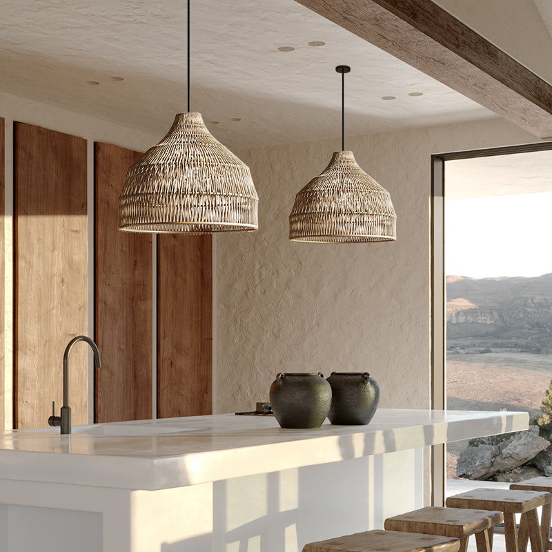 Demolights Pendant Lights Rattan Hanging Lighting Fixtures Woven