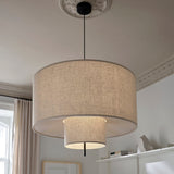 Load image into Gallery viewer, Modern Fabric Shade Pendant Lights Cylinder Shape