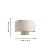 Load image into Gallery viewer, Modern Fabric Shade Pendant Lights Cylinder Shape