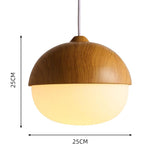 Load image into Gallery viewer, Wooden 1 Light Nut Shaped Pendant Light