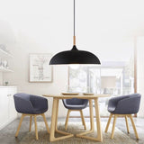 Load image into Gallery viewer, Dome Pendant Lighting Fixtures Modern Wood 1 Light
