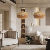 Load image into Gallery viewer, Rattan Waterproof Pendant Light For Courtyard