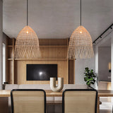 Load image into Gallery viewer, Handwoven Rattan Vertical Pendant Light