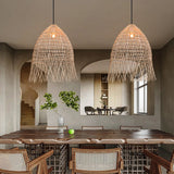 Load image into Gallery viewer, Handwoven Rattan Vertical Pendant Light
