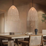 Load image into Gallery viewer, Handwoven Rattan Vertical Pendant Light