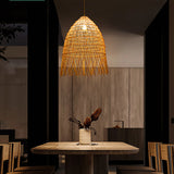 Load image into Gallery viewer, Handwoven Rattan Vertical Pendant Light