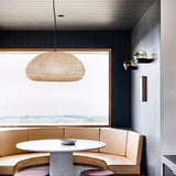 Load image into Gallery viewer, Beige Bamboo Pendant Light Handmade