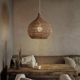 Load image into Gallery viewer, Traditional Pendant Light With Woven Shade