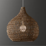Load image into Gallery viewer, Traditional Pendant Light With Woven Shade