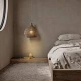 Load image into Gallery viewer, Traditional Pendant Light With Woven Shade