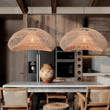 Load image into Gallery viewer, Rattan LampShade 1-Light Geometric Pendant Lights
