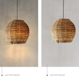Load image into Gallery viewer, Retro Small Rattan Pendant Light for Dining Table