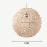 Load image into Gallery viewer, Natural Rattan Round Pendant Lampshade