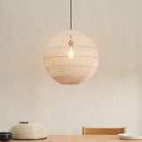 Load image into Gallery viewer, Natural Rattan Round Pendant Lampshade