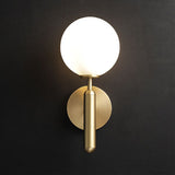 Load image into Gallery viewer, Milky Glass Ball Wall Sconce