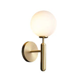 Load image into Gallery viewer, Milky Glass Ball Wall Sconce