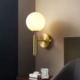 Load image into Gallery viewer, Milky Glass Ball Wall Sconce