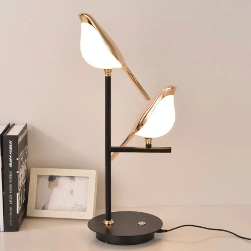 Demolights Table Lamp Electroplating Golden Bird Table Light For