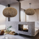 Load image into Gallery viewer, Handwoven Rattan Pendant Lights Wicker Lamp Shade