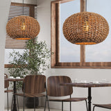 Load image into Gallery viewer, Handwoven Rattan Pendant Lights Wicker Lamp Shade