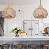 Load image into Gallery viewer, Wicker Farmhouse Kitchen Lighting Pendant Lamp Shade