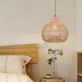 Load image into Gallery viewer, Wicker Farmhouse Kitchen Lighting Pendant Lamp Shade
