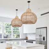 Load image into Gallery viewer, Wicker Farmhouse Kitchen Lighting Pendant Lamp Shade