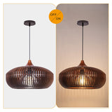 Load image into Gallery viewer, Rustic Farmhouse Wooden Pendant Light