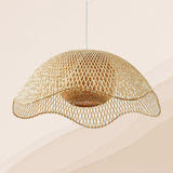 Load image into Gallery viewer, Bamboo Woven Flower Hanging Lighting Wicker Pendant Light
