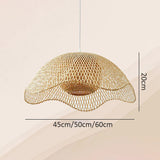 Load image into Gallery viewer, Bamboo Woven Flower Hanging Lighting Wicker Pendant Light
