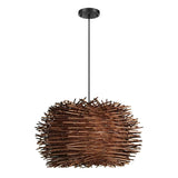 Load image into Gallery viewer, Wood Modern Geometric Shape Pendant Lights