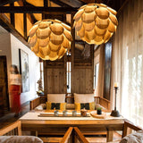 Load image into Gallery viewer, Nordic Wooden Single Globe Pendant Lights with Scale Accents