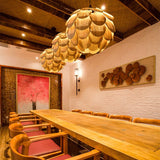 Load image into Gallery viewer, Nordic Wooden Single Globe Pendant Lights with Scale Accents