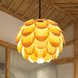 Load image into Gallery viewer, Nordic Wooden Single Globe Pendant Lights with Scale Accents