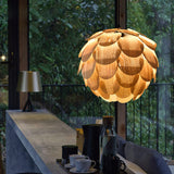 Load image into Gallery viewer, Nordic Wooden Single Globe Pendant Lights with Scale Accents