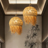 Load image into Gallery viewer, Unique Shade Bamboo Hanging Lighting Modern Style