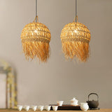 Load image into Gallery viewer, Unique Shade Bamboo Hanging Lighting Modern Style