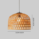 Load image into Gallery viewer, Cross Woven Bamboo Pendant Lighting