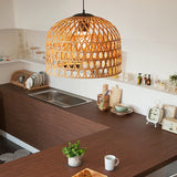 Load image into Gallery viewer, Cross Woven Bamboo Pendant Lighting