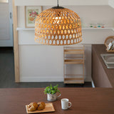 Load image into Gallery viewer, Cross Woven Bamboo Pendant Lighting