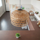 Load image into Gallery viewer, Cross Woven Bamboo Pendant Lighting