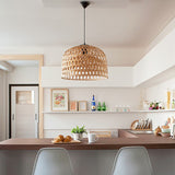 Load image into Gallery viewer, Cross Woven Bamboo Pendant Lighting