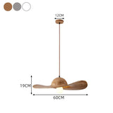 Load image into Gallery viewer, Modern Straw Hat Ceiling Lamp Resin Shade