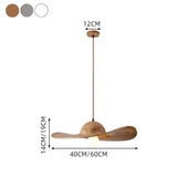 Load image into Gallery viewer, Modern Straw Hat Ceiling Lamp Resin Shade