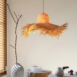 Load image into Gallery viewer, Coastal Style Handmade Straw Hanging Lamp