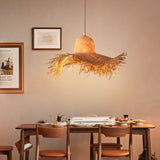 Load image into Gallery viewer, Coastal Style Handmade Straw Hanging Lamp