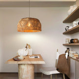 Load image into Gallery viewer, Natural Rattan Handwoven Pendant Lampshade
