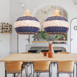 Load image into Gallery viewer, Rattan Pendant Light Hand Woven Coastal Decor